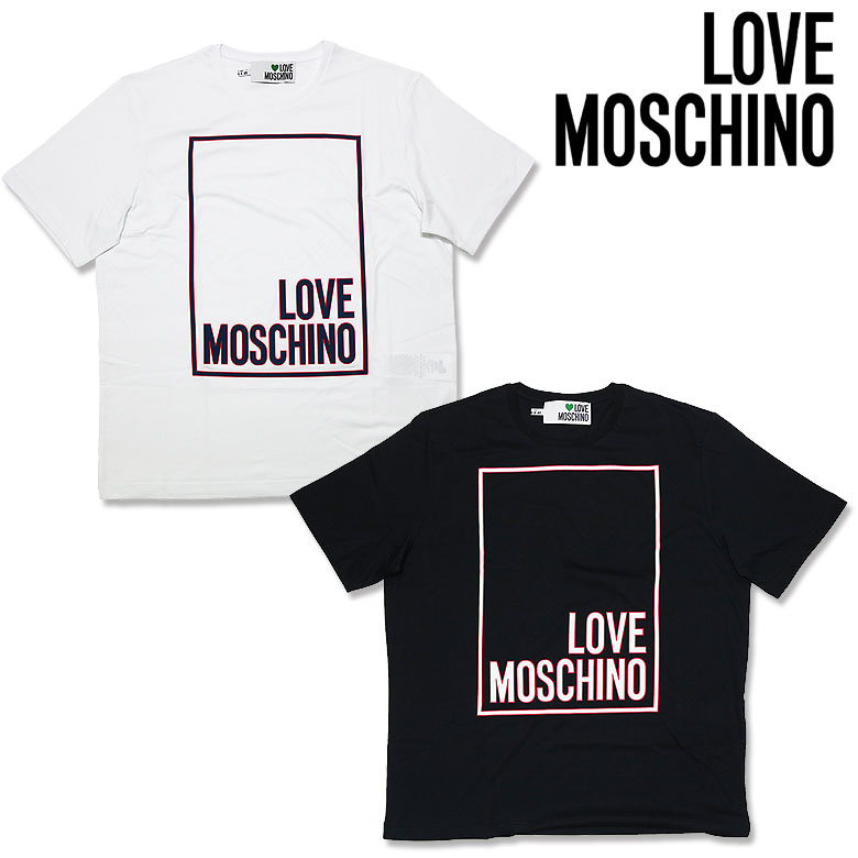 【LOVE MOSCHINO】ラブ・モスキーノ Tシャツ 半袖 カットソー ユニ ロゴプリント カジュアル クルーネック｜DBLAND