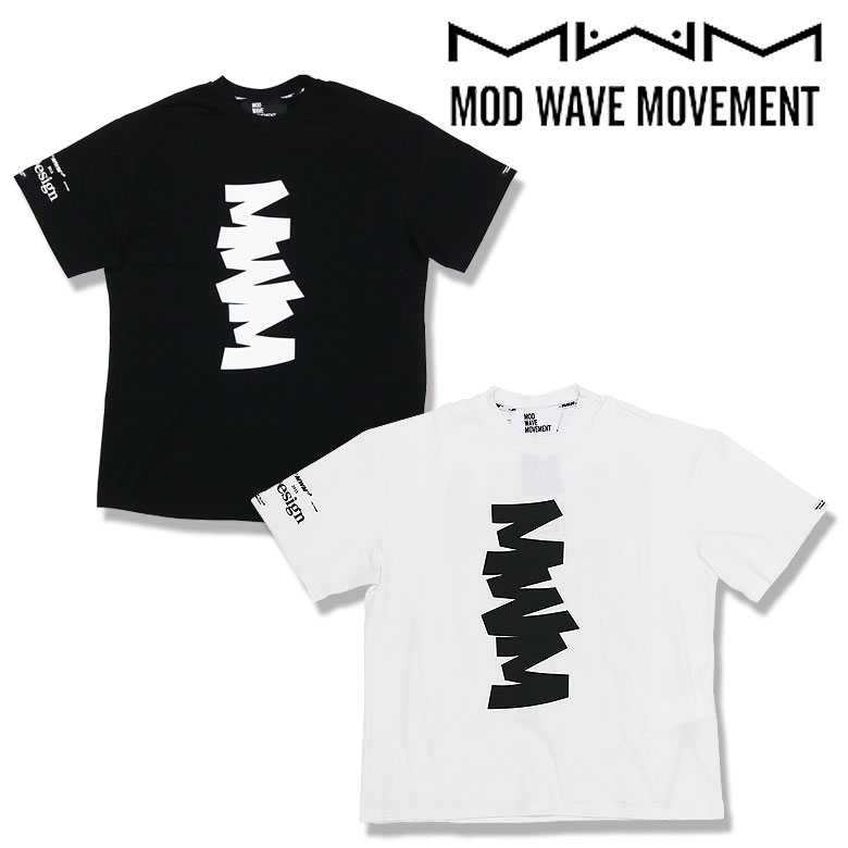 MOD WAVE MOVEMENT Tシャツ M（XL位) ストリートMWM MOD WAVE MOVEMENT(MWM)/モッドウェイブムーブメント ロゴエン