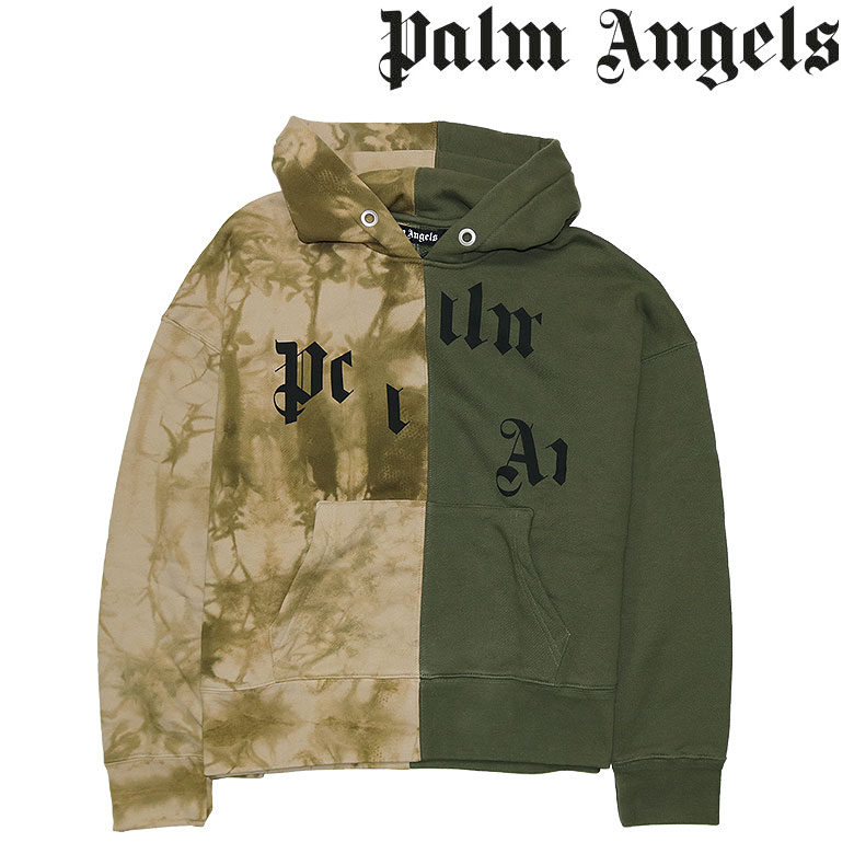 PALM ANGELS ロコフリントフロッフフリッフ 【関税込】 PALM ANGELS - LONDON SPRAYED LOGO HOODIE / ロゴプリント