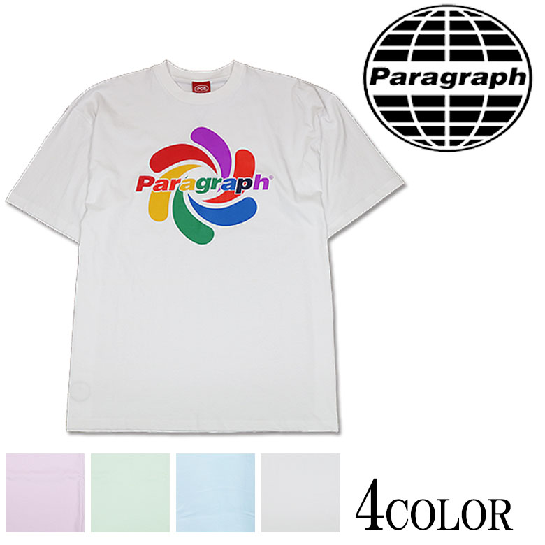 【Paragraph】パラグラフ Tシャツ 半袖 PALETTE T-SHIRT スマイル ソウル発 ストリートウェアブランド メンズ フリーサイズ|DBLAND
