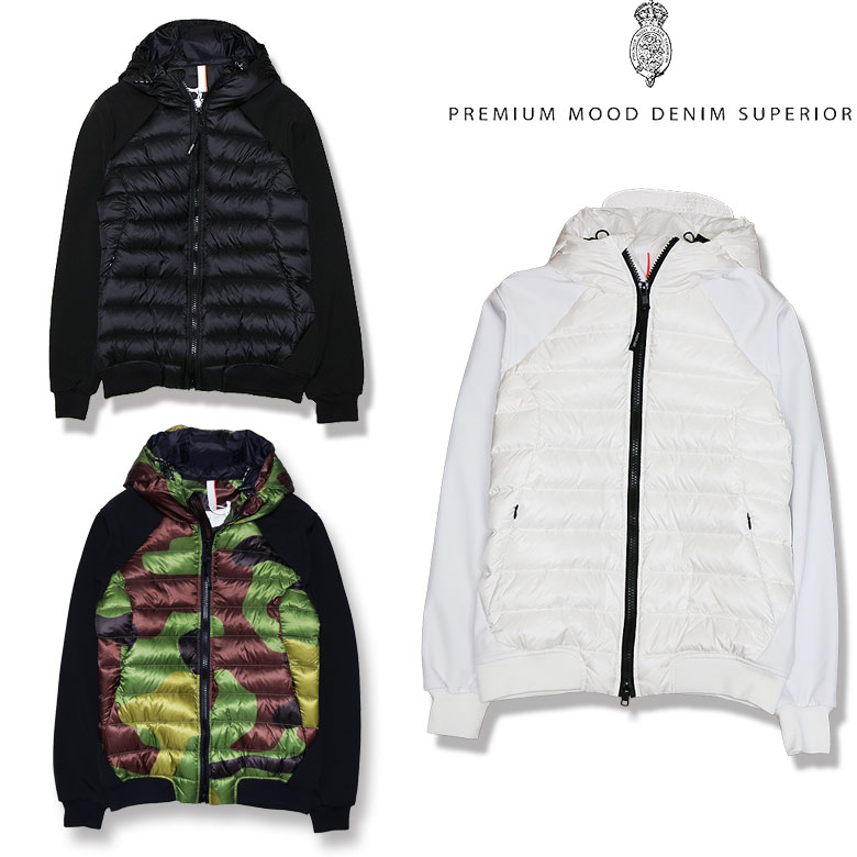 P.M.D.S. ピーエムディーエス ハイブリッドダウン ボンディング フリース ジップアップ NEW ESKO 異素材 メンズ カジュアル pmds