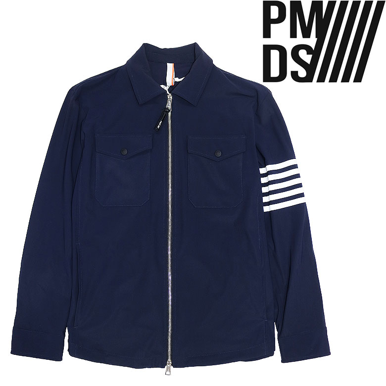P.M.D.S. ピーエムディーエス ジップアップシャツブルゾン RAHUL 百貨店伸ばすこと オーセンティック セットアップ可 メンズ 心地好い s25jk3822 pmds
