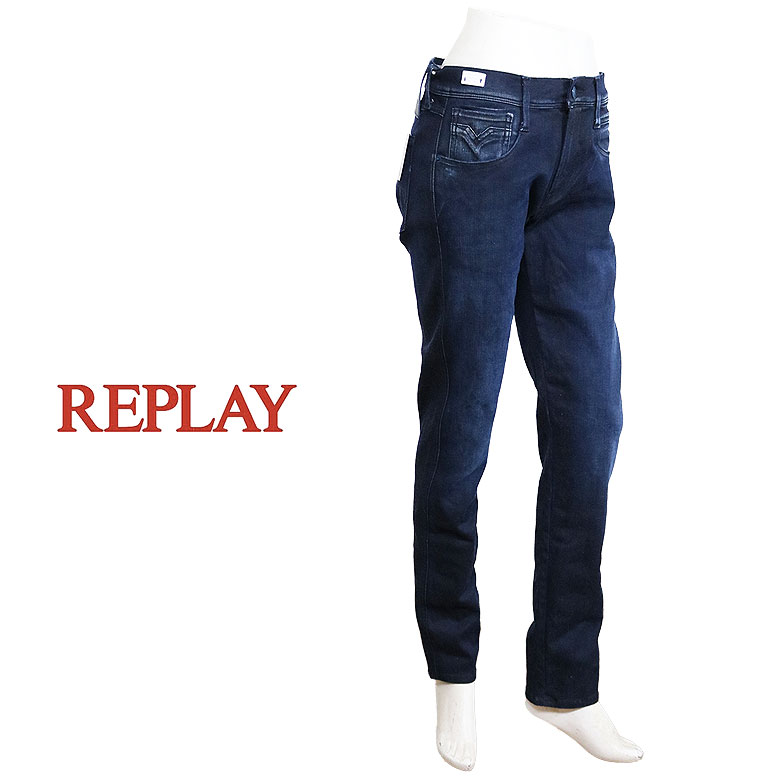 【REPLAY】リプレイ ANBASS ハイパーフレックス RE-USED デニム ジーンズ DENIM テーパードシルエット ハイパーストレッチ ストレスフリー メンズ