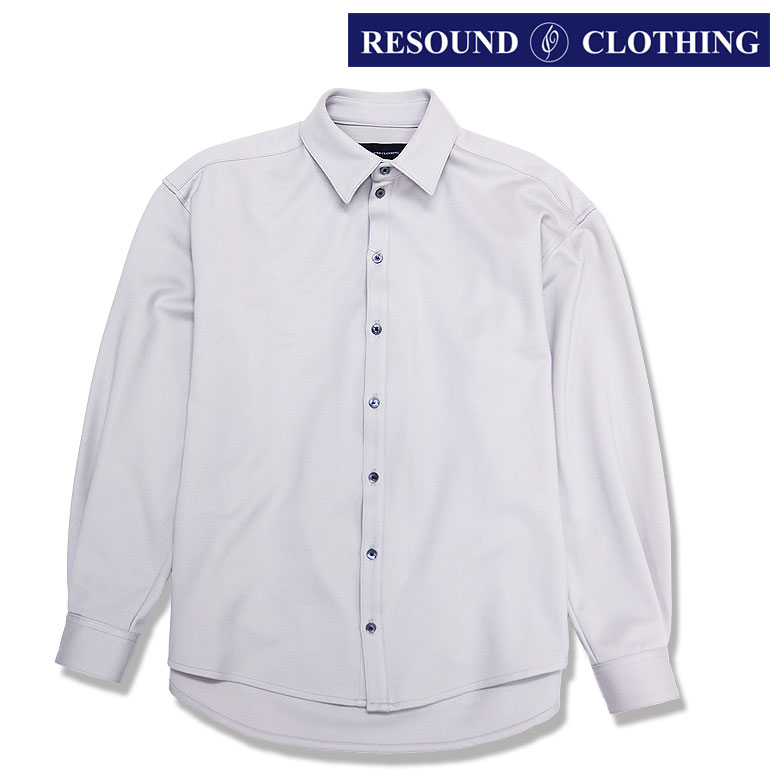 【RESOUND CLOTHING】リサウンドクロージング シャツジャケット ジャックシャツ jersey jack shirts 冬仕様 Aラインシルエット 朝倉 梅本 メンズ