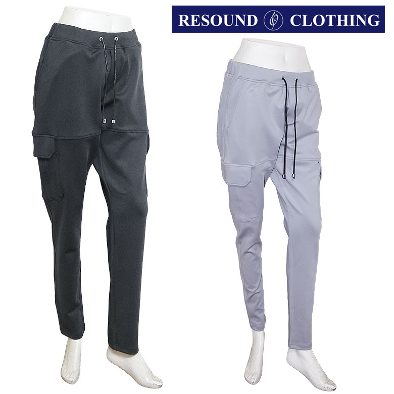 【RESOUND CLOTHING】リサウンドクロージング カーゴパンツ スマートシルエット ダンボールジャージ DARRELL CARGO PT 朝倉 梅本 スポーティー メンズ