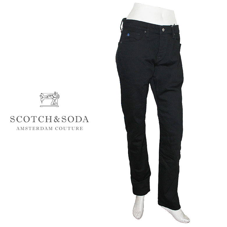 【SCOTCH&SODA】 スコッチアンドソーダ デニム ジーンズ ラルストン レギュラースリムフィット RALSTON ステイブラック メンズ カジュアル 178962｜DBLAND