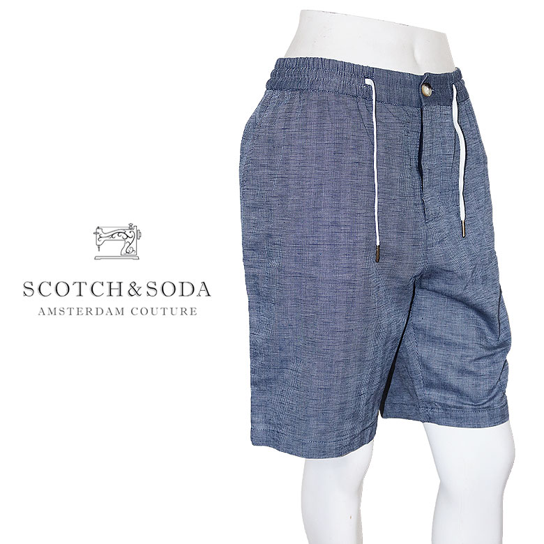 SCOTCH&SODA スコッチアンドソーダ ショートパンツ ハーフパンツ ショーツ 短パン 無地 Fave 175743 メンズ カジュアル