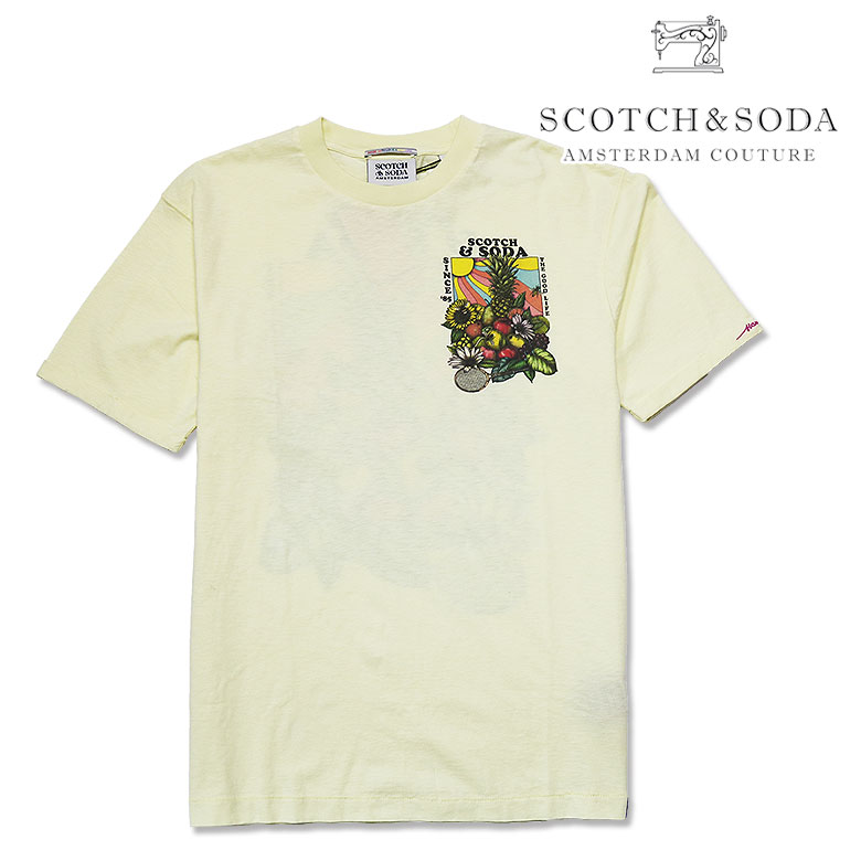 SCOTCH&SODA スコッチアンドソーダ 半袖Tシャツ S/S Tシャツ フルーツプリント 春夏 爽やか メンズ カジュアル 9,636円