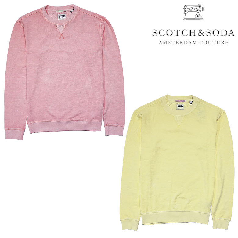 SCOTCH&SODA スコッチアンドソーダ スウェット トレーナー スエットシャツ ブランドタグ SWEAT 292-83819 175237 メンズ カジュアル