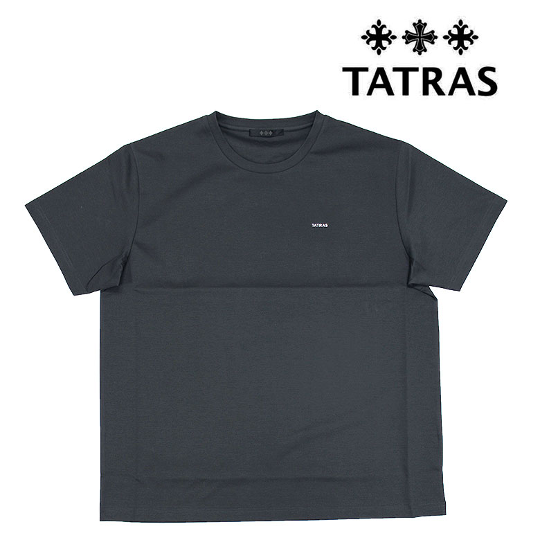 【TATRAS】タトラス Tシャツ 半袖 ショートスリーブ カットソー SELO セロ 高密度 クロスロゴ ベーシック メンズ