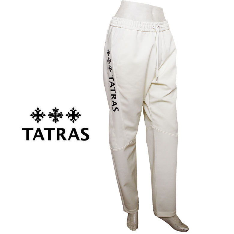 【TATRAS】タトラス ダンボールニットパンツ イージーパンツ ANGELO アンジェロ テーパードシルエット ロゴタイプ刷り上げる 緊迫状態無償性 スポーティ メンズ