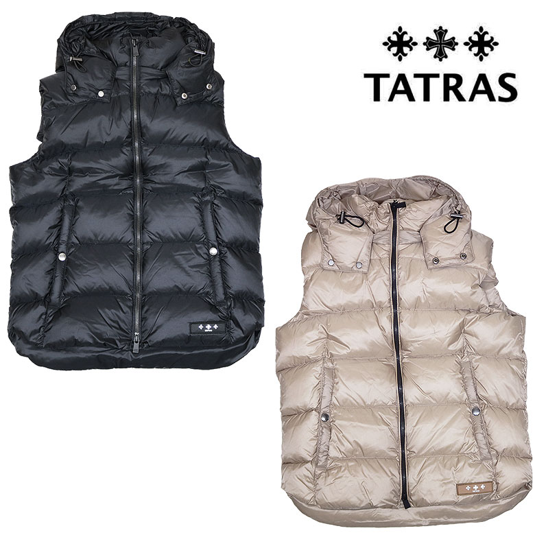 楽天市場】【TATRAS】タトラス ダウンベスト アウター POSEIDONE