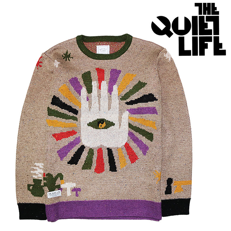 【THE QUIET LIFE】ザクワイエットライフ スウェーター 編み物 SWEATER KNIT LOOKOUT \u0026 WONDERLAND 共同研究 メンズ 秋冬 冬