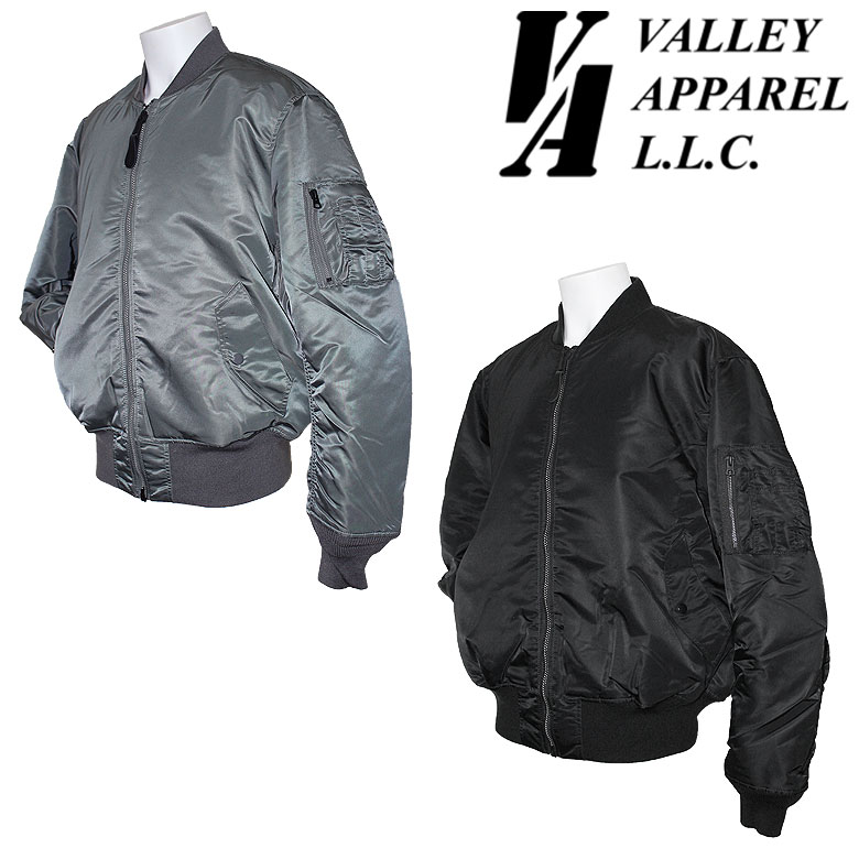 【VALLEY APPAREL】バレーアパレル MA-1 フライトナイロンジャケット ミリタリージャケット アウター アメリカ軍 米軍 メンズ ユニセックス