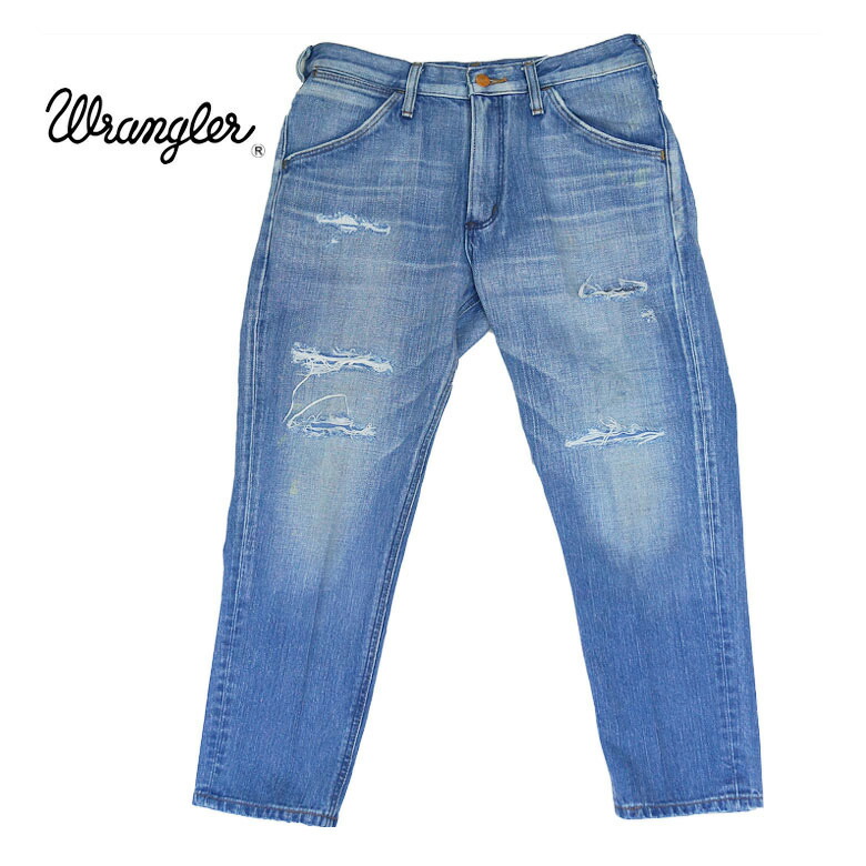 新発売の Wrangler ラングラー テーパードクロップドダメージデニムtapered Cropped Denim Jeans ダメージジーンズ クラッシュデニム Denim ダメージ加工 メンズ 春夏 Dbland メール便なら送料無料 Www Vidpro Com Ar