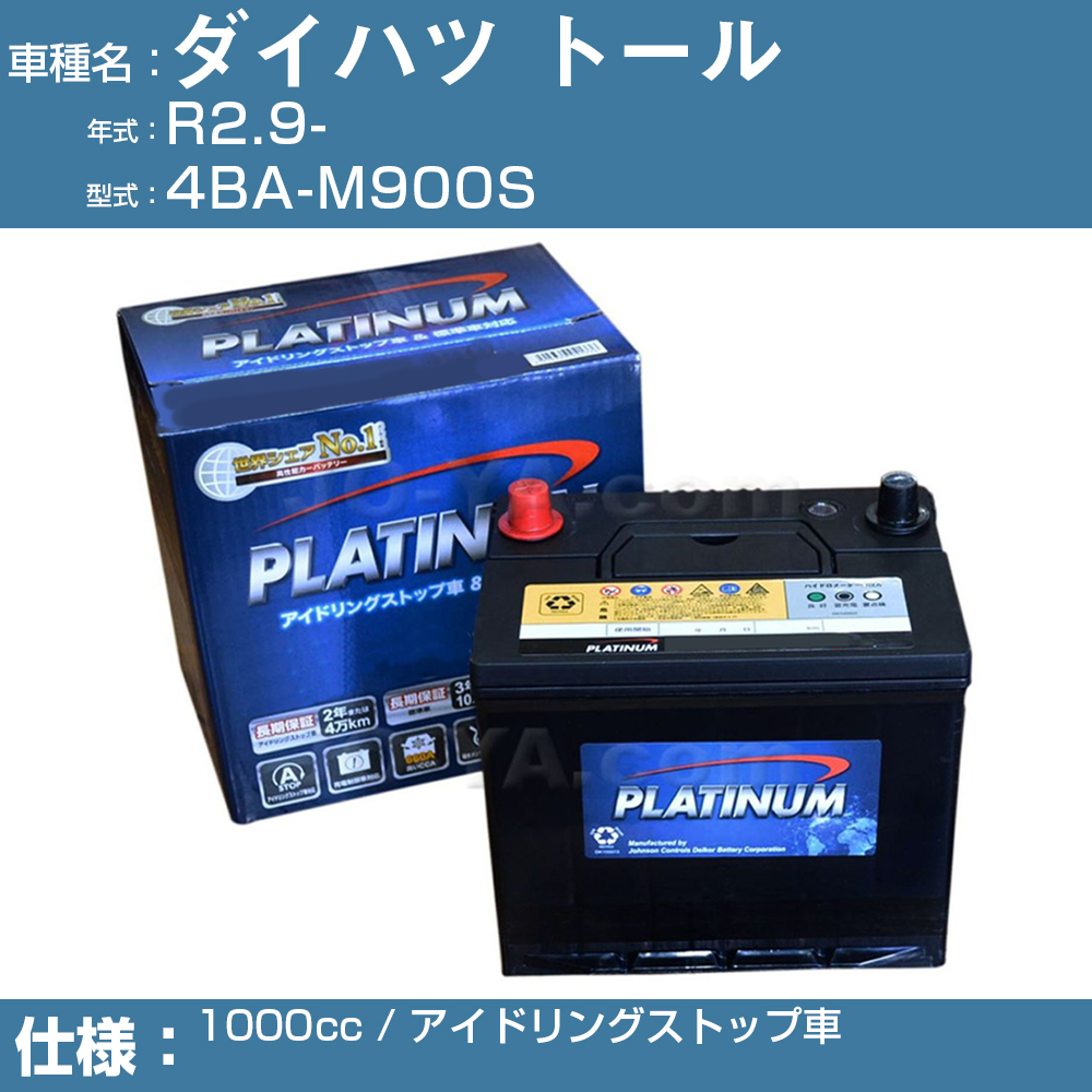 ≪ダイハツ トール≫ 4BA-M900S 1000cc アイドリングストップ車 適合