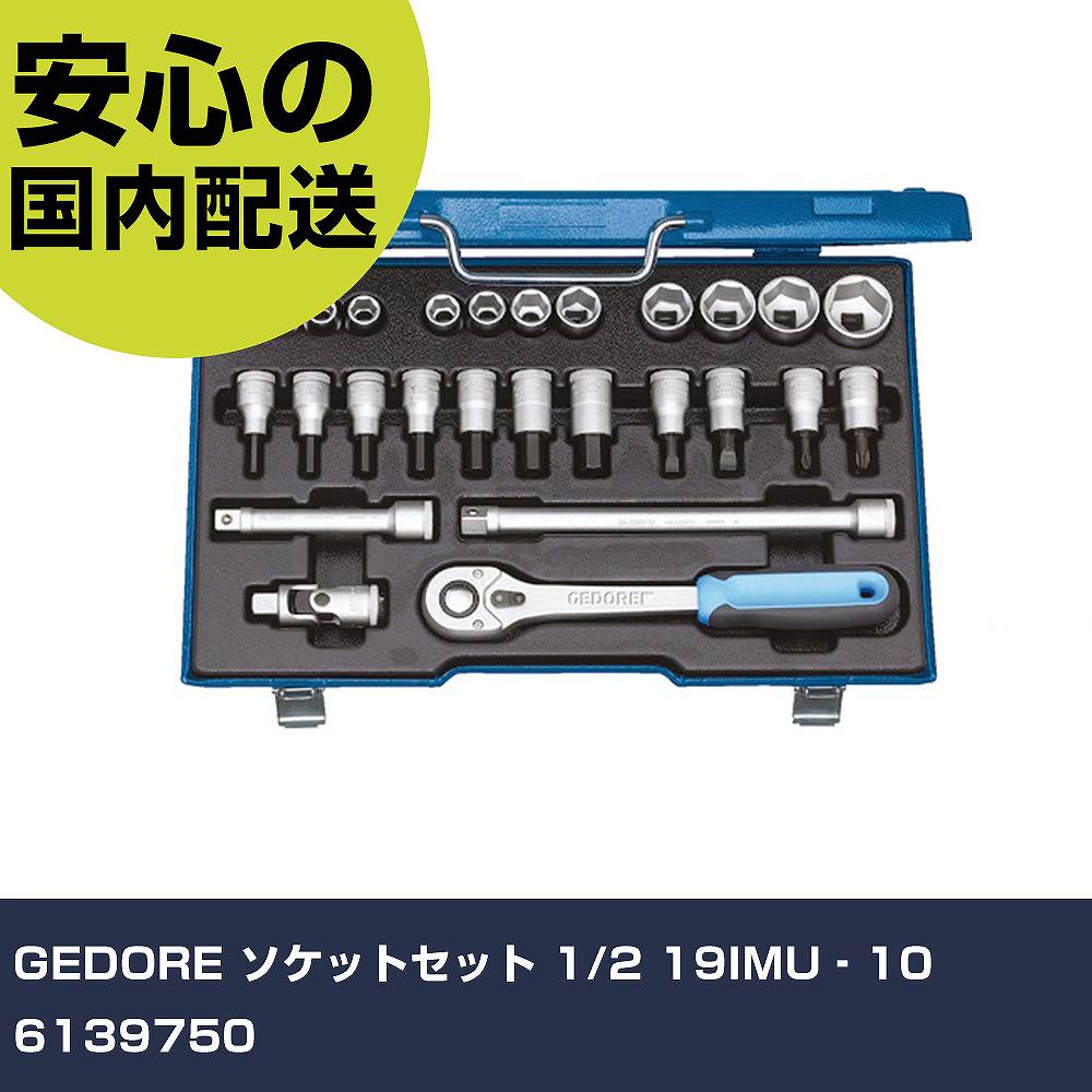 GEDORE ソケット書き割り 1/2 19IMU‐10 6139750 手作業物の具 ソケット鍵 ソケット鍵書き割り 御勤め用 労働者階級遣りくち やり方一こま 法人向け 工業プラント