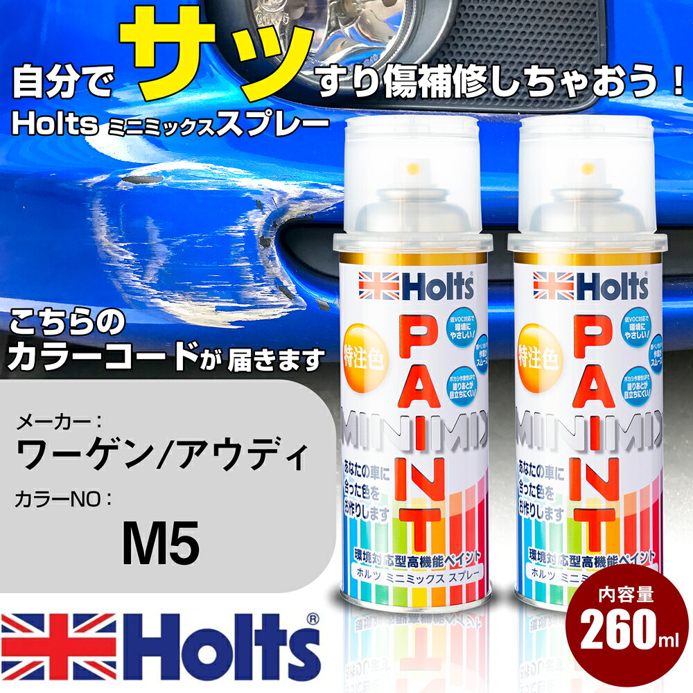 車 塗装 スプレー ワーゲン/アウディ M5 ベルーガブラウンM Holts ペイントスプレー ホルツ MINMIX ミニミックス カラースプレー オーダーカラー車 傷消し キズ 直し【TU&SP】(スプレー)