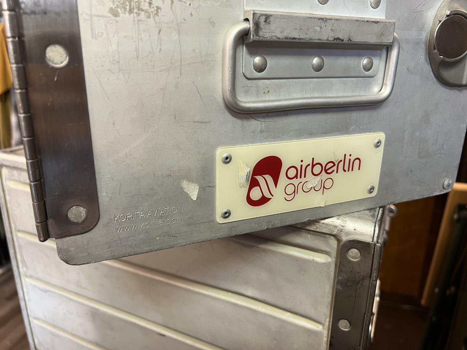 AIR BERLIN(エア湖ドイツの首都）軽銀入れもの【USED】