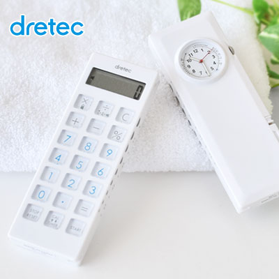 楽天市場 メール便送料無料 アナログ時計付き 電卓タイマー ナース タイマー 看護師 電卓 小型 時計 ウォッチ 消音 長時間 バイブ ストラップ付 かわいい Dish ディッシュ