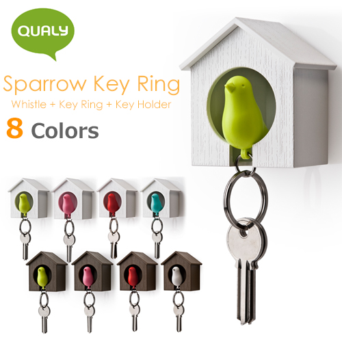 QUALY Sparrow Key Ring / クオリー スパローキーリング [スパロー 小鳥をモチーフにした防犯アイテムにもなるキーホルダー スパロウ]  売れ筋