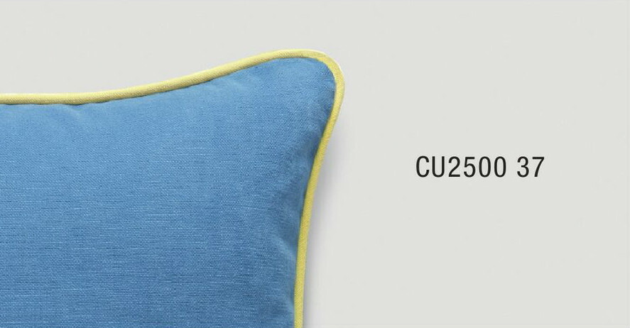 楽天市場】パイピングクッションカバー【40×40cm】 イエロー×グレー