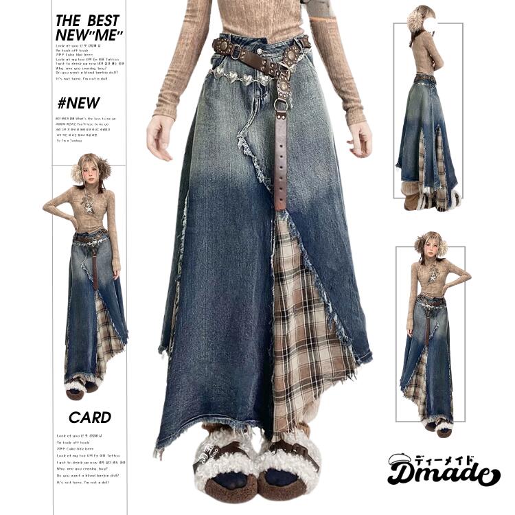 楽天市場】オリジナル パッチワーク風スカート（デニム）19 : 竹原