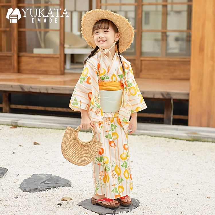 浴衣 槿花 花柄 ちびっ子 お嬢さん ゆかた 綿 3点書き割り 浴衣 足袋 合切袋袋 兵児帯 2024新品 浴衣書き割り キッズ 黄味がかった 黄色 レトロ ちびっ子服 後夜祭 節句 お坊っちゃん 花見 お座敷着 10代 90-150珊 夏服 火工品市民大会 お祝賀会 活動写真撮り【D MADE】