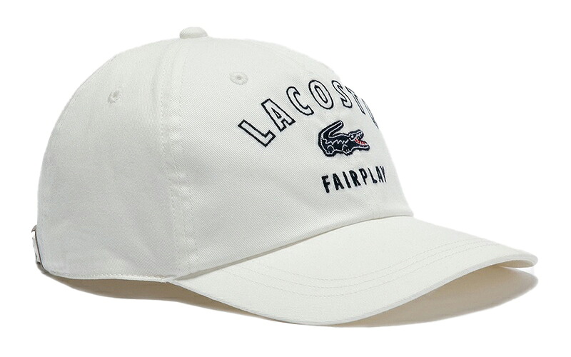 LACOSTE ( ラコステ ) 刺繍入り6方キャップ RK3502J