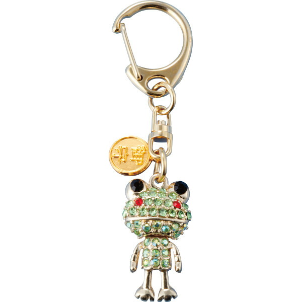 楽天市場】きらきら開運キーホルダー かえる かえる KEYHOLDERKAERU
