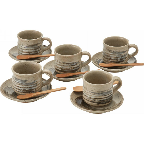 楽天市場】信楽焼 墨刷毛 碗皿5客揃 G5‐2607ss 食器 セット 結婚祝い