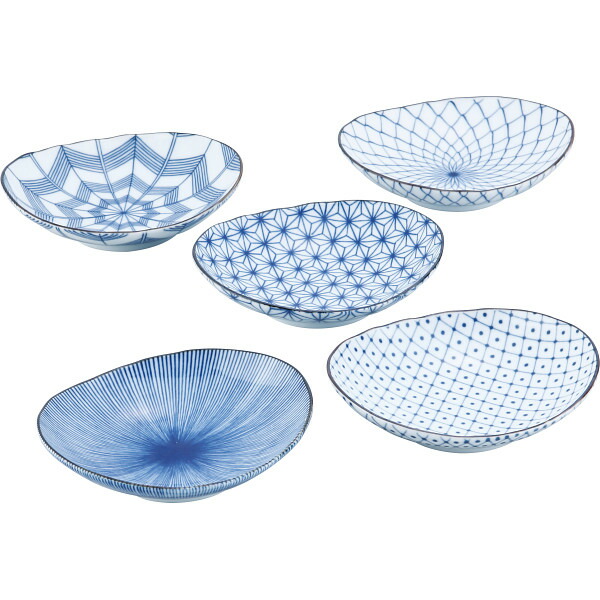 美品　陶器　年代物　盛り皿　楕円　染付の山水の絵柄が素敵な　古道具　濃淡が美しい fit=scale-down,w=1200