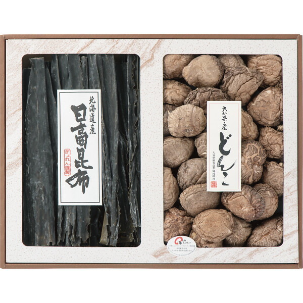 大分産 どんこ・北海道日高昆布詰合せ SR-50 食料品 椎茸 多品種セット