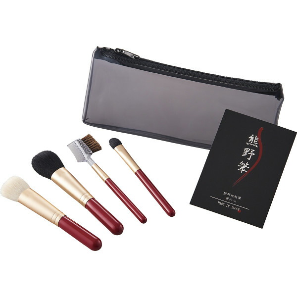 楽天市場】熊野化粧筆セット 筆の心 ブラシ専用ケース付 KFi-258KK