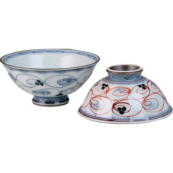 楽天市場】|波佐見焼 点彩うず紋 組茶漬|896036 プレゼント