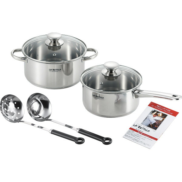 楽天市場】◎落合務 ラベットラ ステンレス鍋 3点セット 両手20、片手