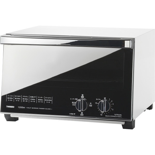 最終値下げ！TWINBIRD ツインバード　オーブントースターＴＳ－４０４７ 楽天市場】ツインバード ミラーガラス オーブントースター TS-4047W
