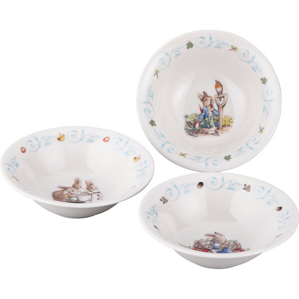  ウエッジウッド ピーターラビット ボウル Xmas 3個セット Wedgwood ウエッジウッド ピーターラビット ボウル Xmas 3個セット