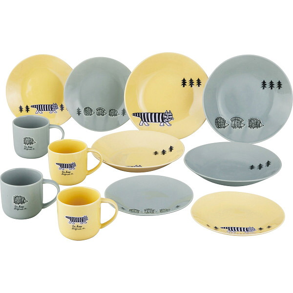 【送料無料】 リサ・ラーソン ストロール 12ピースセット LL90-221-12 洋陶器 洋陶バラエティー ホームセット｜Drink＆Dream「D-Park」店