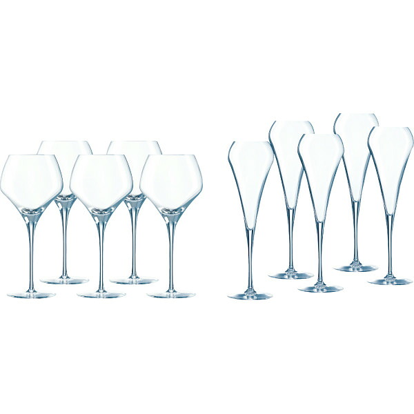 【送料無料】 シェフ&ソムリエ オープンナップ 5人用ワインセット CS 020 ガラス製品 ガラスカップ ワインセット｜Drink＆Dream「D-Park」店