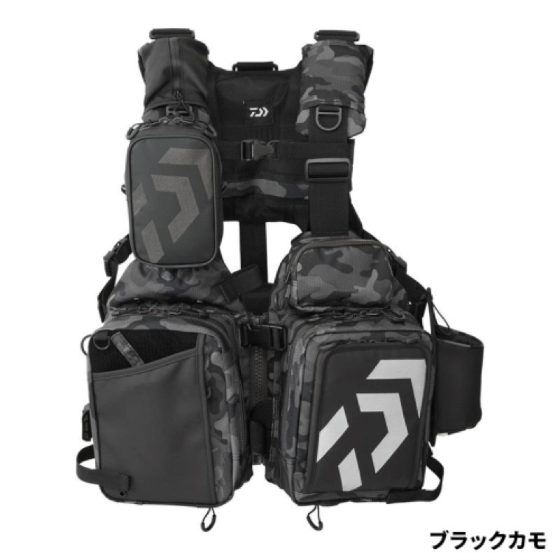 ダイワ(Daiwa) DF-6026 ベンチクールエアーゲームベスト フリー ブラックカモ