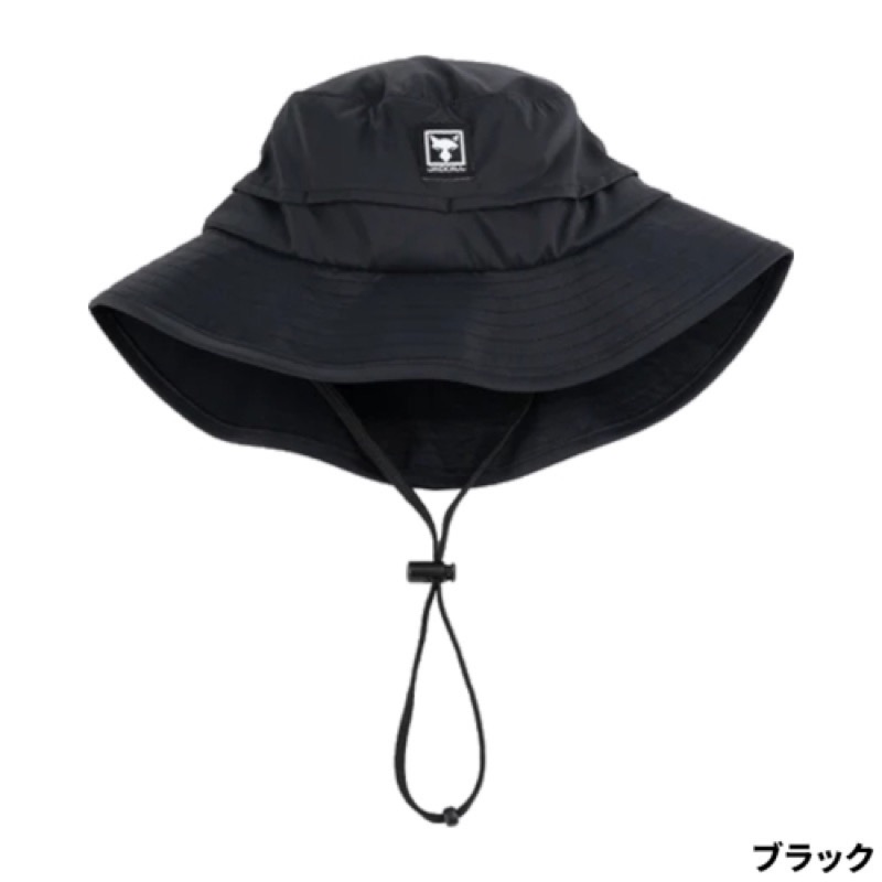 ジャッカル　アウトドアハット　ブラック JACKALL ○ジャッカル STアドベンチャーハット 【まとめ送料割