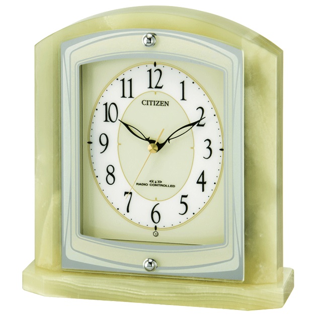 希少✨CITIZEN シチズン 大理石 高級 置き時計 4RG490 オニックス 美品】CITIZEN シチズン 大理石 高級 置き時計 4RG490 希少