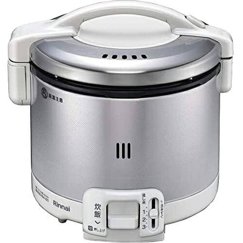 【7/25はエントリーで当店最大P6倍!】Rinnai リンナイ こがまる ガス炊飯器 グレイッシュホワイト プロパンガス用 0.5~3合 炊飯専用 RR-030FS-A-W-LP【北海道・沖縄・離島配送不可】|生活家電ディープライス