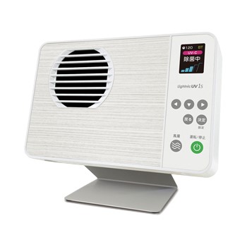 【メーカー直送】【代引不可】【日時指定不可】【北海道・沖縄・離島不可】UV1S-W 対面空間用 空気除菌装置 アイクォーク ライトニックUV サイネージ プレフィルター30枚セット UV1SW ホワイトウッド【KK9N0D18P】｜生活家電ディープライス