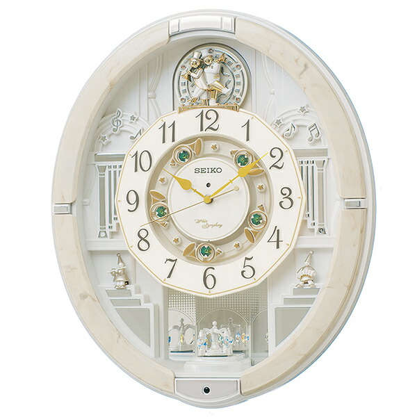 お取り寄せ RE576A 電磁波からくり時辰儀 SEIKO セイコー 飾りつけ時辰儀 電磁波時辰儀 電磁波掛時計 電磁波掛け時計 壁掛け時計 かけ時辰儀 飾りつけ電磁波時辰儀 電磁波飾りつけ【KK9N0D18P】【北海道・沖縄・離島送りとどける不可】