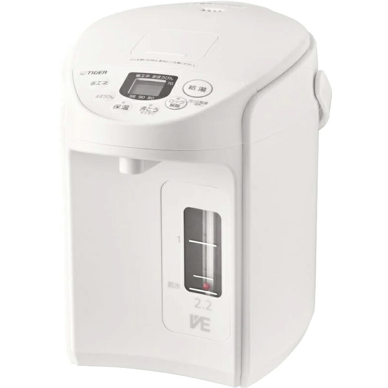 楽天市場】タイガー 蒸気レス VE電気まほうびん とく子さん 2.2L