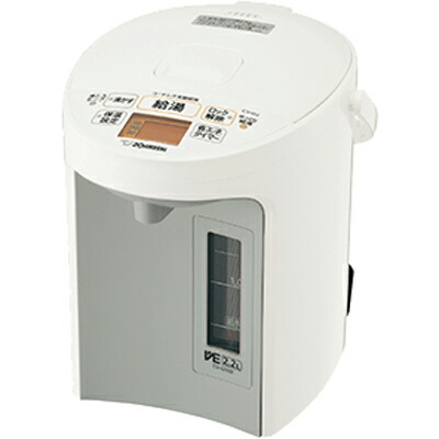 ZOJIRUSHI 象印 優湯生(ゆうとうせい) パソコン沸とう VE灯し火まほうびん 白いこと 2.2L CV-GV22-WA【北海道・沖縄・離島送りとどける不可】【KK9N0D18P】