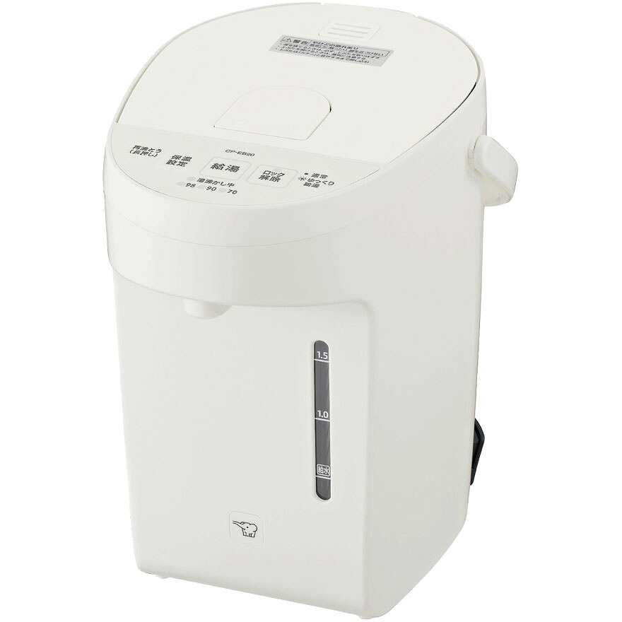 【7/25はエントリーで当店最大P6倍!】ZOJIRUSHI 象印 マイコン沸とう 電動ポット ホワイト 2.0L CP-EB20-WA【北海道・沖縄・離島配送不可】【KK9N0D18P】|生活家電ディープライス
