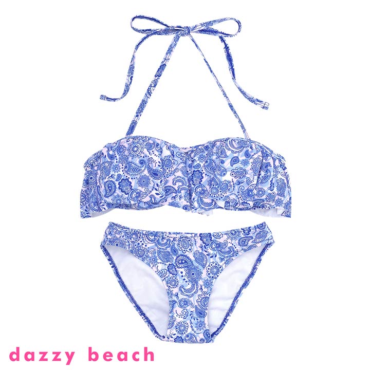 楽天市場 水着 レディース ビキニ レディース ペイズリー柄 フリル ホルター ビキニ Dazzy Beach 水着 体型カバー 水着 ビキニ セクシー 大きいサイズ 水着 新作 Sサイズ Mサイズ Lサイズ スイムウェア かわいい 下着専門 Drw楽天市場店